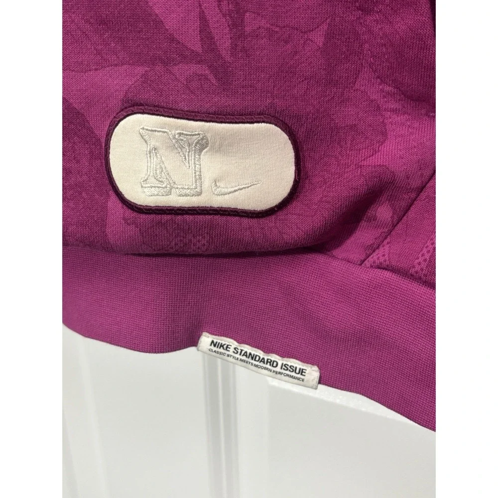 Mens L Nike Standard Issue Basketball Pullover Hoodie‎ Sweatshirt Pink Y2K 0388